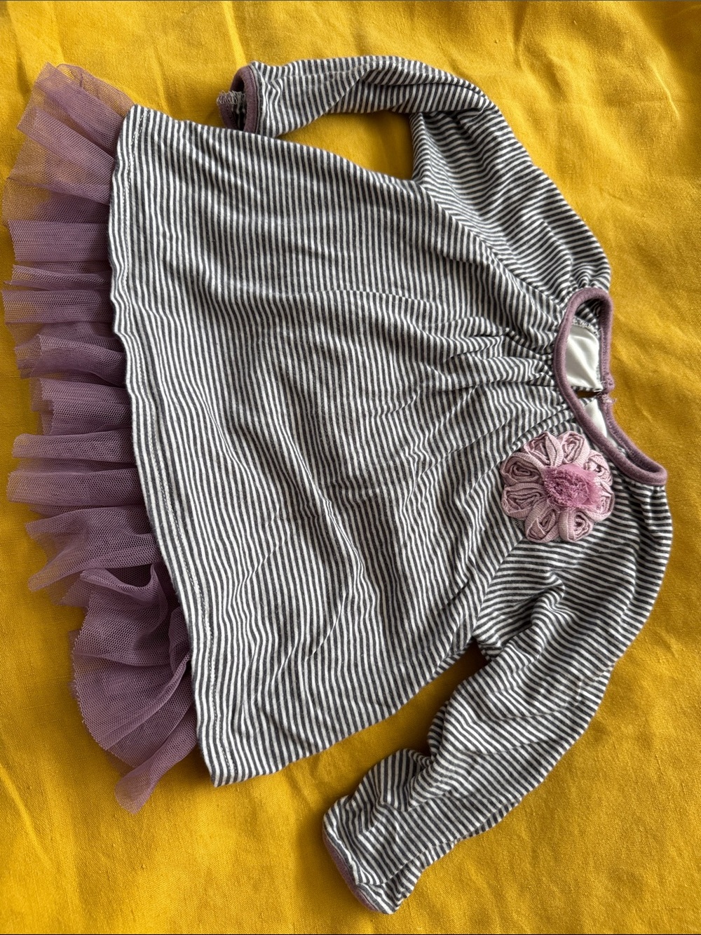 Striped tulle top 12M